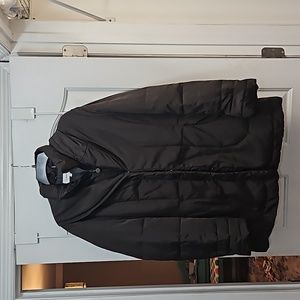 Calvin Klein chocolate colored mid length winter coat